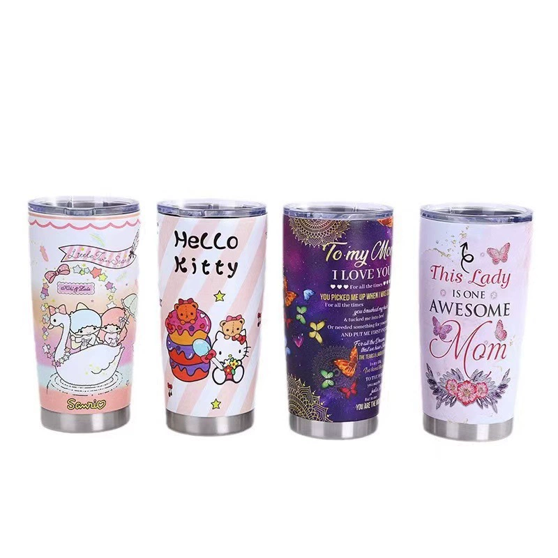 3D новый спот трансграничный 20oz автомобильная чашка на открытом воздухе портативная кофейная чашка для мужчин и женщин вакуумная холодная термочашка