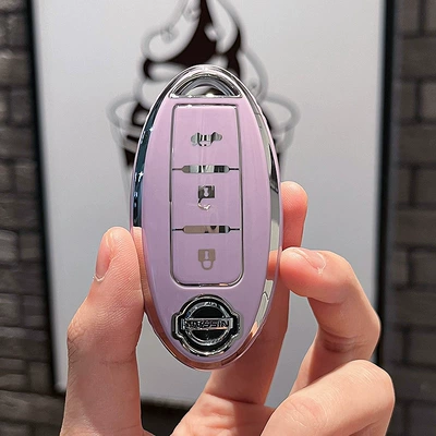 Car key bag Loulan Bag Key Case - nissan-c-smart-3-key-single-shell-purple