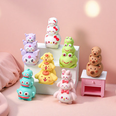 三丽欧叠叠乐动物萌粒 diy饰品配件树脂车载摆件盲袋对对碰小公仔