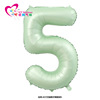 Green digital balloon, spring matcha, decorations suitable for photo sessions, new collection, 40inch