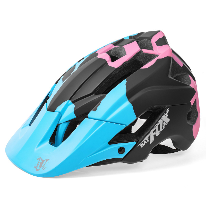 Batfox fuera de la carretera monopatín casco medio casco polea bicicleta casco protector montaña bicicleta montar casco