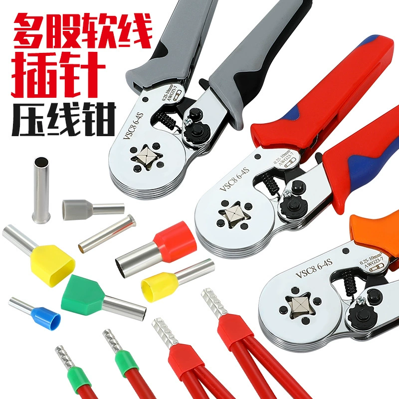 VSC8 6-4S трубчатый штифт клеммный клеммный клеммный клеммный VE полый игольчатый зажим EN электротехническая проводка HSC8