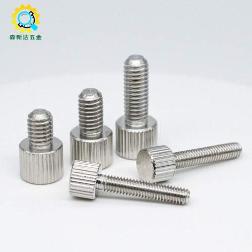 304 stainless steel hex socket cap screw round ribbed screw flat head adjustable bolt M2 M2.5 M3 M4 M5 M6 M8