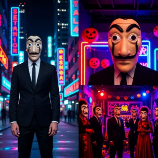 万圣节派对搞怪面具 化妆舞会cosplay道具 舞台表演装扮面罩批发