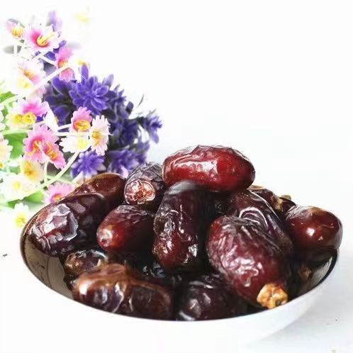 Iran Large Black Dates Wholesale 500g Internet Famous Black Date Desert Bread Honey Dates UAE Dates