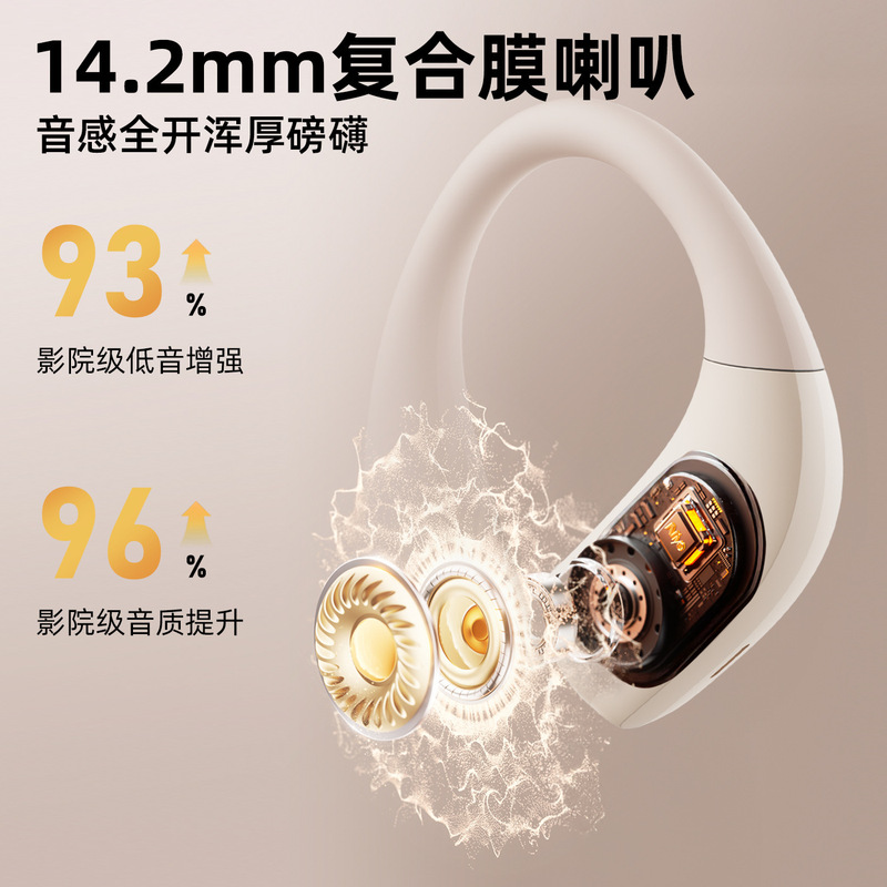 国境を越えた新しい OWS 耳掛けワイヤレス Bluetooth ヘッドセット 6.0 長いバッテリー寿命超薄型スポーツ ビジネス ヘッドセット プライベート モデル|undefined