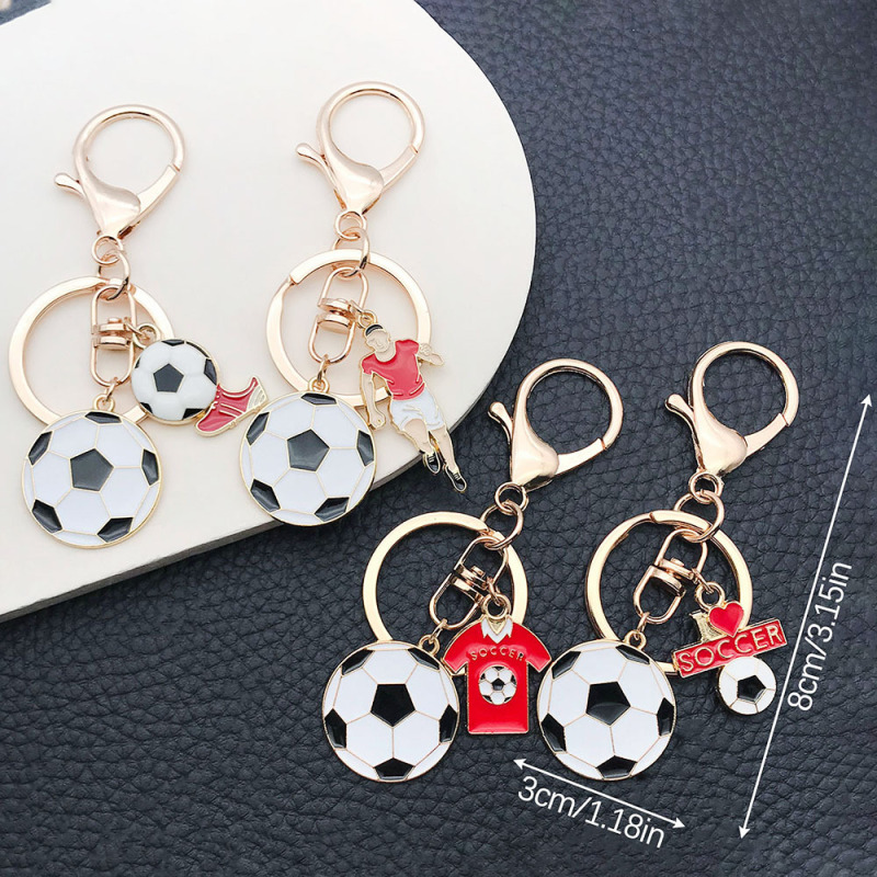 Cross-border oil drip mini football pendant key ring sports enthusiasts backpack pendant gift manufacturers wholesale