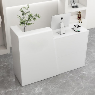 Barber Shop Reception Desk Red Tide Counter Wholesale Bar Counter Small Front Desk Clothing Store Fashion Online Cashier Desk