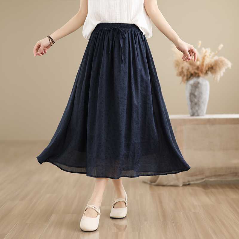 Retro cotton skirt