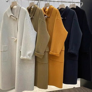 Brand Discount Women's Woolen Coats Hangzhou First-Line Women's Clothing Ma's Tail Goods Wholesale Wholesale Four Seasons Green