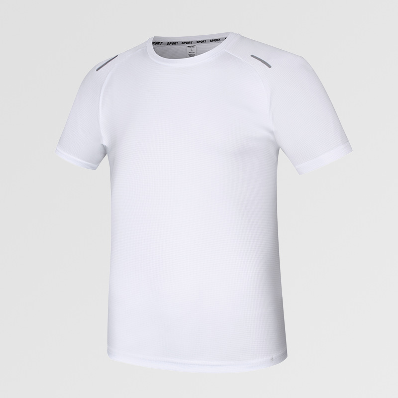 Camiseta de manga corta con cuello redondo para hombre, transpirable, de secado rápido y fresca, con estampados de imágenes y texto, venta al por mayor de fabricantes, ideal para verano y transfronteriza en Amazon.