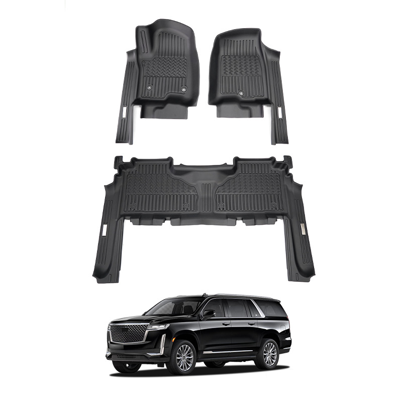 Txinrui Aplicable Cadillac Escalade Alfombrilla de coche Escalade Alfombrilla de pie 5Dtpe especial para alfombrilla de caja trasera