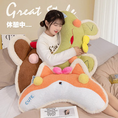 創意彎彎枕動物抱枕 可愛沙發靠墊毛絨玩具女生夾睡大號靠枕批發