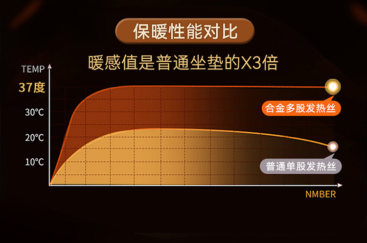 New Car Heated Seat Cushion for Winter, Special Warm-Up, Fast-Heating, Constant-Temperature Butt Cushion 12V24V Universal Car Heating Cushion