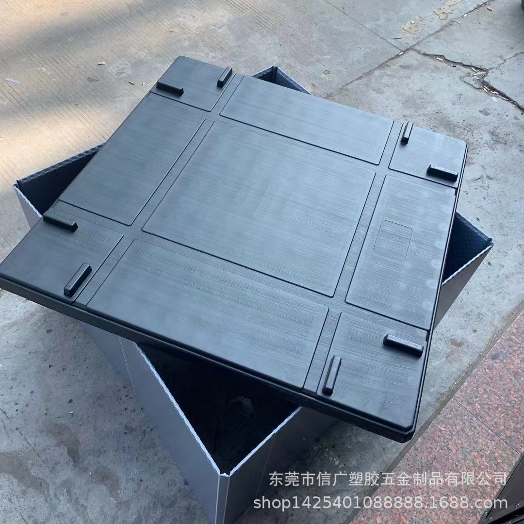 厂家直供汽车零部件围板箱 高密度高承重双层吹塑折叠塑料围板箱