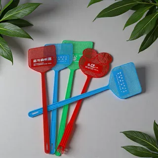 哇噢加大苍蝇拍耐用广告印logo灭苍蝇蚊子拍加厚长柄pp塑料拍定制