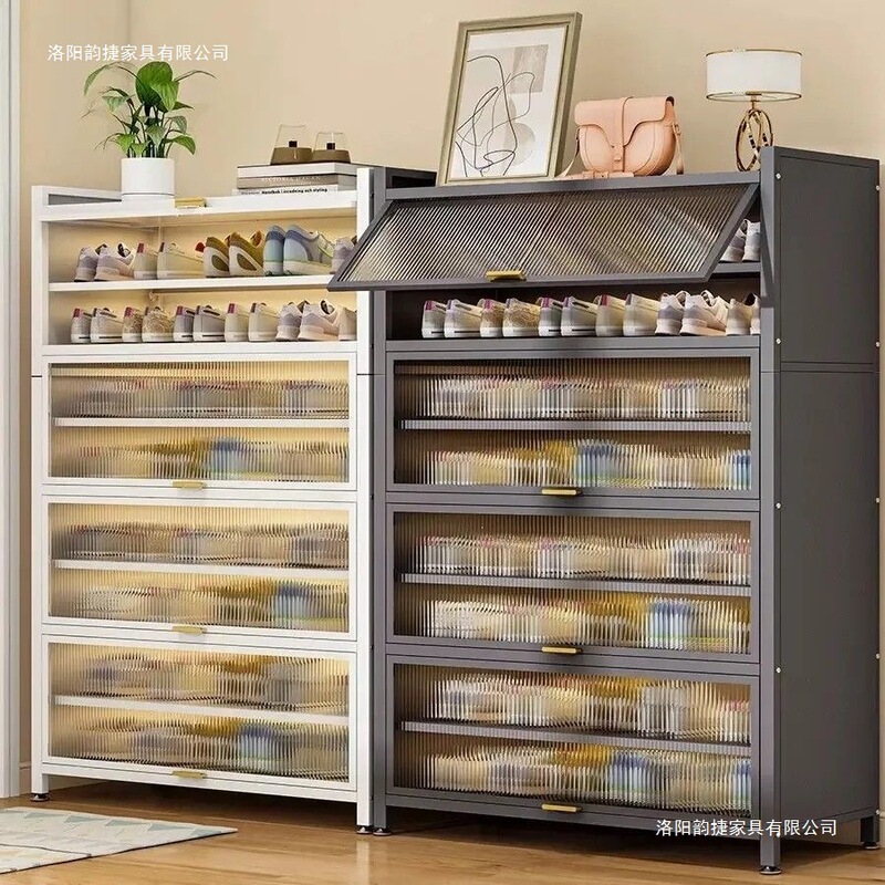 Household Multi-Layer Steel Shoe Cabinet, Thickened Large-Capacity Storage Cabinet, New Model Indoor Dust-Proof Shoe Rack for Entryway Household Multi-Layer Steel Shoe Cabinet, Thickened Large-Capacity Storage Cabinet, New Model Indoor Dust-Proof Shoe Rack for Entryway