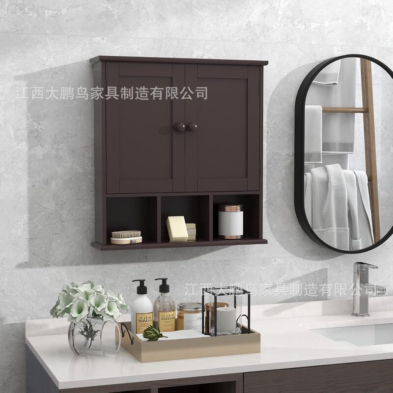 Bathroom Cabinet Cross-Border Paper Towel Storage Cabinet Simple Toilet Bathroom Storage Cabinet Kitchen Wall Cabinet Storage Bathroom Wall Cabinet
