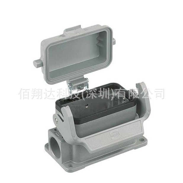 HARTING 浩亭 09300100298 Han 10B 封底底座边出线2*Pg29带盖