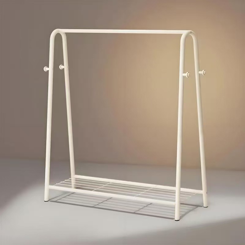 Simple Floor-Standing Clothes Drying Rack for Dormitory Indoor Bedside Balcony Home Use U-Shaped Coat Rack Small Clothes Rack