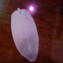羽毛玻璃配件羽毛客厅吊灯罩玻璃片餐厅灯具一件也可以批发价灯饰
