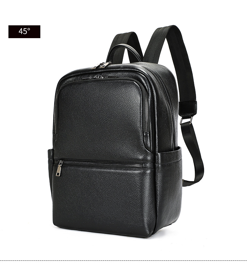 Ba lô nam công sở da bò cao cấp, đựng laptop 15 inch, dung tích lớn — 2348 Màu đen, 2349 màu đen, 2350 màu đen, 2351 Màu đen chi tiết 48