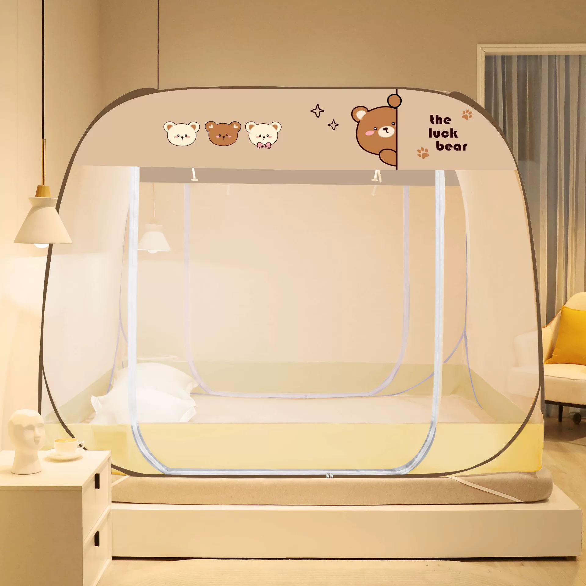 Анти-Москитная анти-падение шифрования монгольский мешок установки-БЕСПЛАТНО 1,5 m1.8 Бытовая двойная дверь дно москитная сетка односпальная двуспальная кровать общежитие