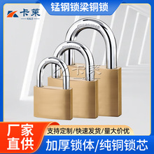 厂家直供铜锁小锁头锰钢锁梁防盗抗剪加厚防水防锈大门货车挂锁