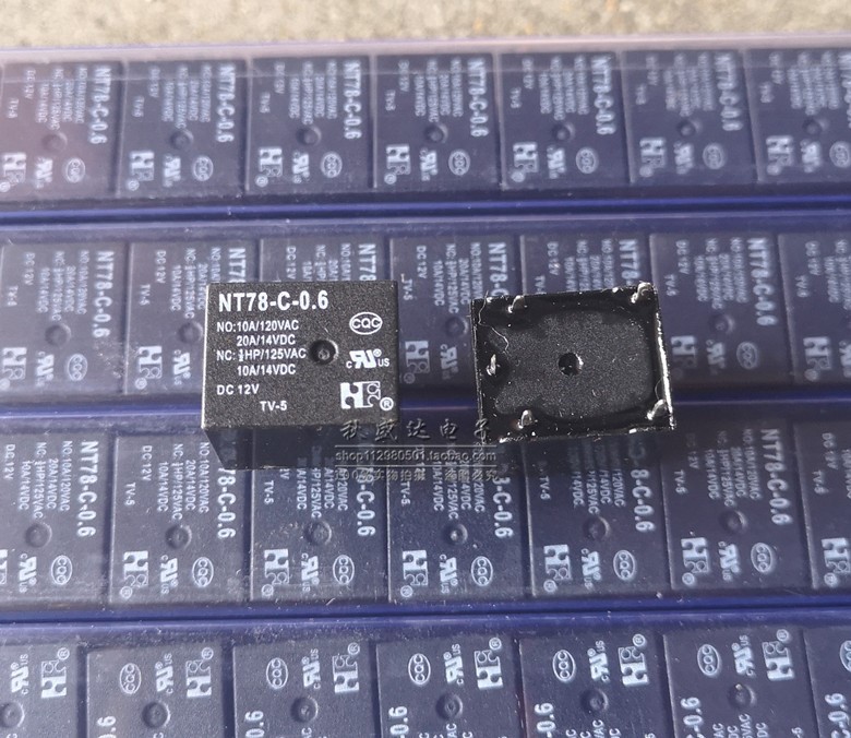 全新福特继电器NT78-C-0.6-DC12V 12VDC 20A 5脚一开一闭