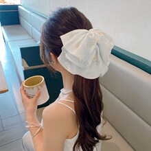 蝴蝶发夹抓夹女2026新款感粉色后脑勺鲨鱼夹发卡子高马尾头饰新款