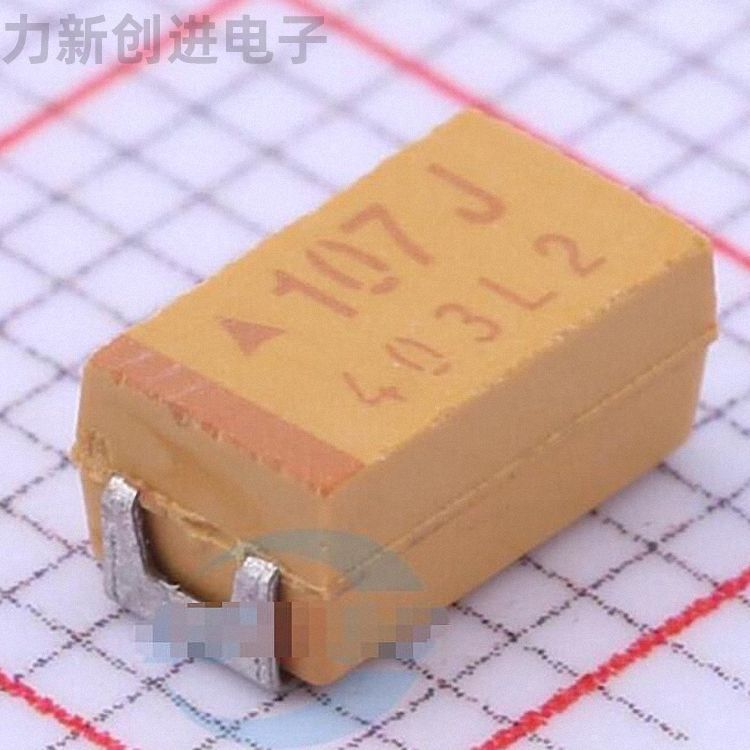 TAJC107M006RNJ描述100uF(107) ±20% 6.3V 钽电容