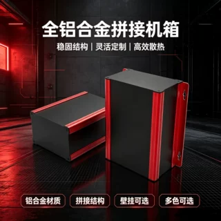 150*90-200mm全铝拼接机箱设备外壳接线电路板PCB端子铝壳控制器