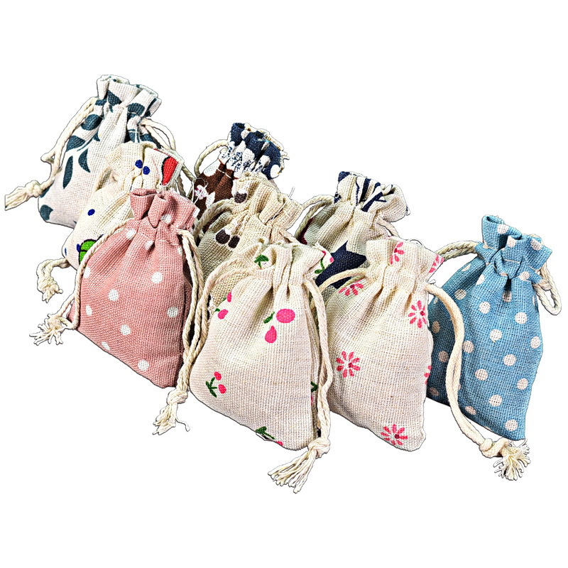 7*9刺绣彩色福袋锦囊束口抽绳袋收纳小布袋首饰袋礼品包装袋