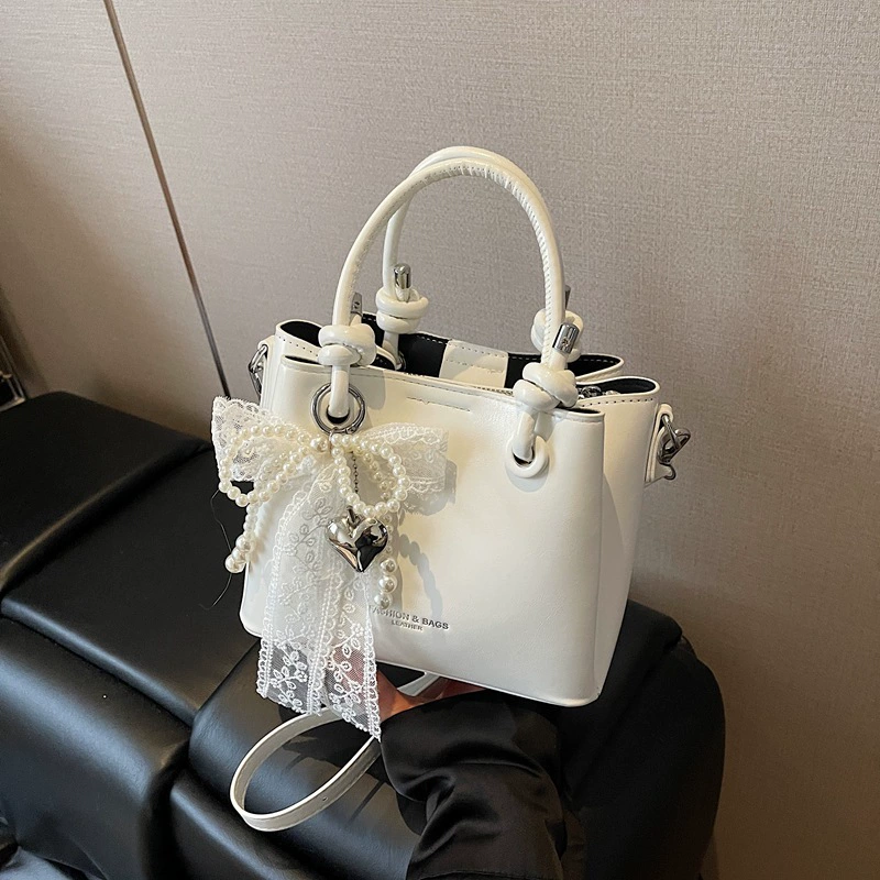 Маленькая дизайнерская портмоне сумки со strap и бант на одно плечо, стиль высокого качества