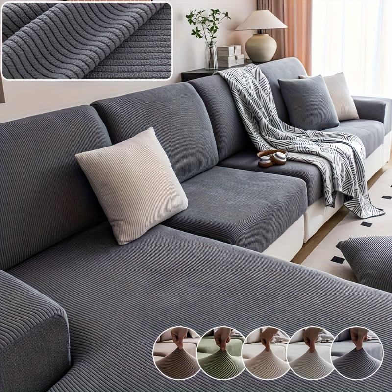 Moderno y simple cubierta de sofá elástico cubierta de cojín de sofá universal todo incluido cubierta de sofá universal se puede lavar a máquina cuatro estaciones cubierta de sofá universal