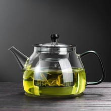 Yd玻璃茶壶单壶耐热茶水分离过滤茶壶家用泡茶烧水煮茶器泡茶壶套