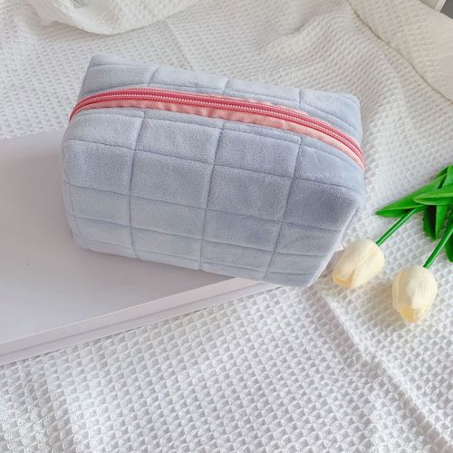 Ins niche makeup bag hand-held tote portable pen bag inner bag pillow bag Japanese-style large capacity storage stationery box