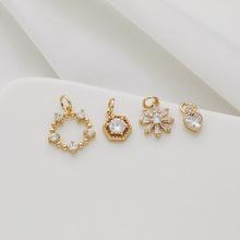 14k�~����ɫ�A�ΐ������ǻ��˰��Ƕ�ʯ���Ƶ���diy�Ʒ�����