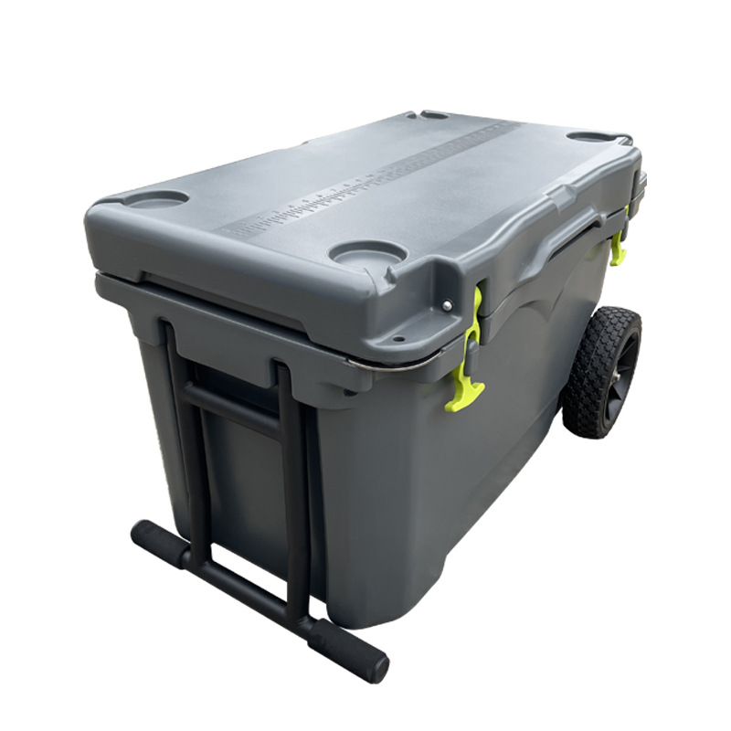 Guangdong rotacional fábrica de incubadora de plástico al por mayor 48 L camping picnic Carro con ruedas de empuje de la mano incubadora de plástico al aire libre