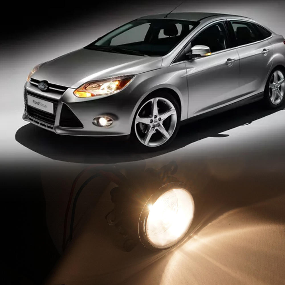 Aplicable a Ford 11 / 12 / 13 / 14 modelo 3 compartimiento Fox delantero conjunto de luz de niebla halógeno luz diurna luz de barra