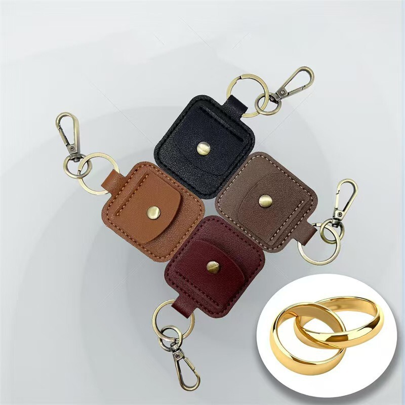 Cross-border Hot-selling Commemorative Coin Storage Bag Portable Anti-lost Locator Keychain 25 Cents Coin Purse Keychain