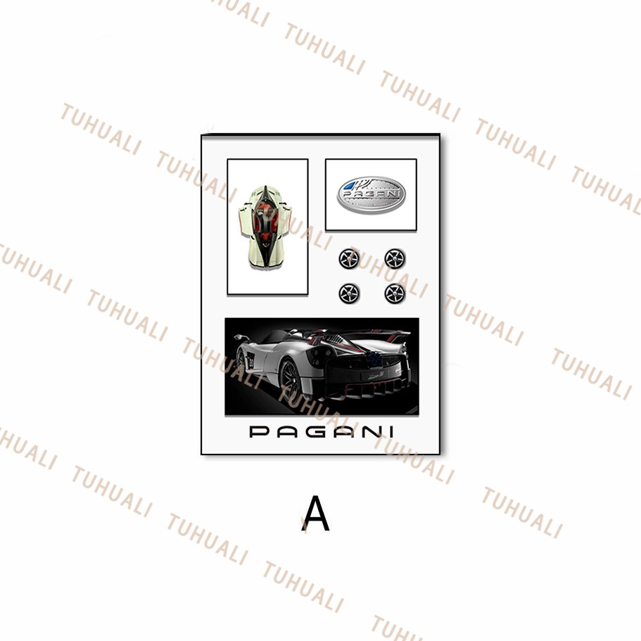 Coche pintura decorativa tridimensional pintura real de vapor sala de estar comedor colgante pintura dormitorio niños pasillo mural