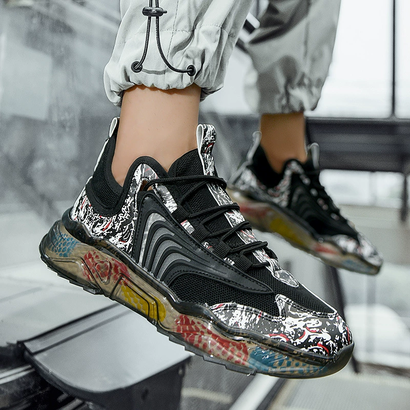 Мужские летние дышащие тонкие спортивные сетчатые кроссовки 2025 года, модные сетчатые кеды в стиле "dad shoes"