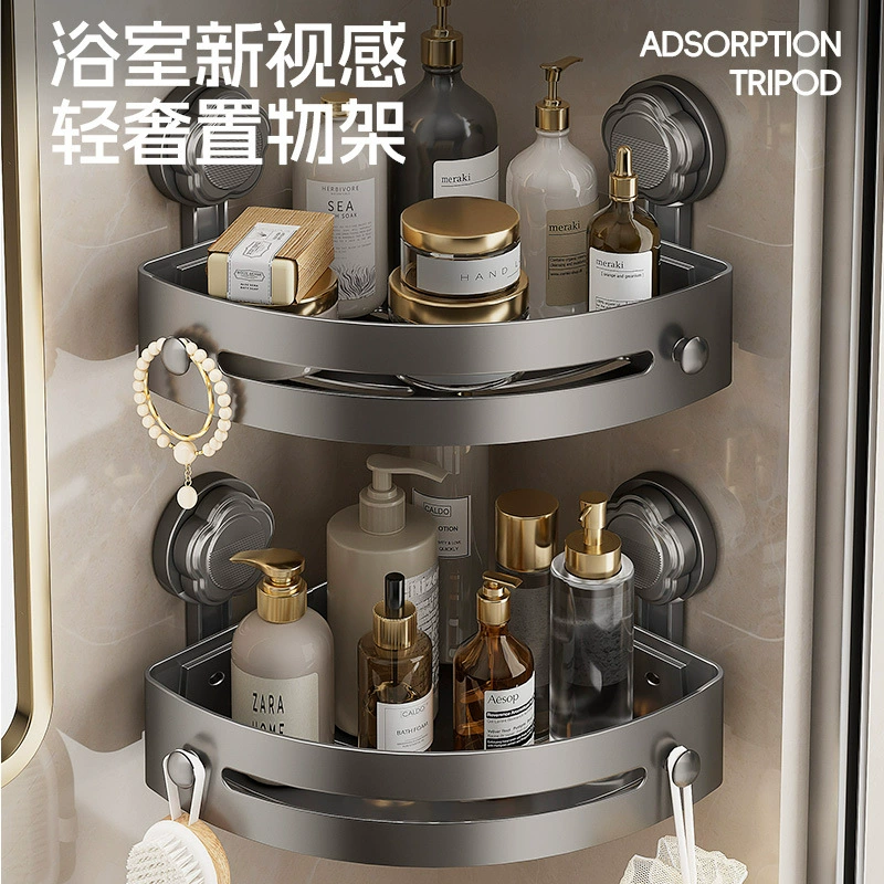 Трансграничная присоска без пробития треугольная полка полка для ванной комнаты хранения полка для ванной комнаты Полотенцесушитель для ванной комнаты