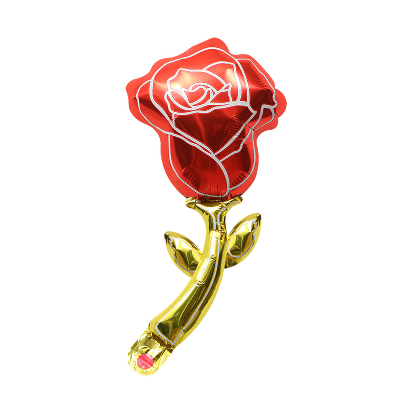 Decoración de la habitación de la boda accesorios de fotografía globo pequeño tamaño rosa flor dibujos animados película de aluminio regalo globo