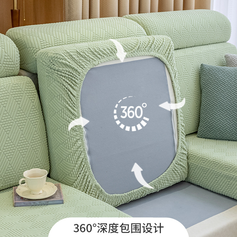 Funda de sofá de cobertura completa, funda de sofá antiarañazos para gatos, funda antipolvo, funda de tipo universal, diseño geométrico simple.