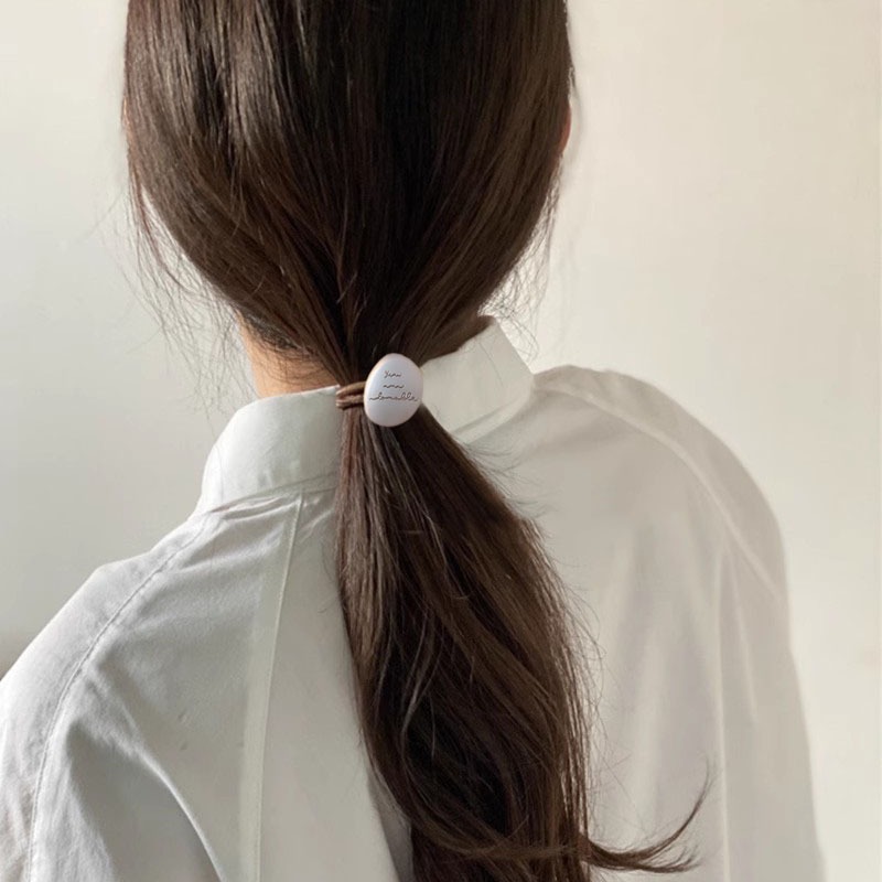 Estrellas metálicas irregulares anillo de cabello temperamento joven de alta elástica cola de caballo cuerda simple banda de goma adornos de cabello