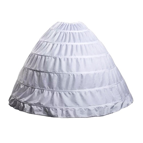 Cross-border supply of six steel panniers, bride wedding dress panniers, white puffy panniers, six-layer wedding dress panniers