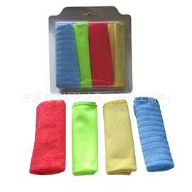 超细纤维洗车毛巾双面绒纬编毛巾玻璃巾汽车清洁工具擦车巾百洁布