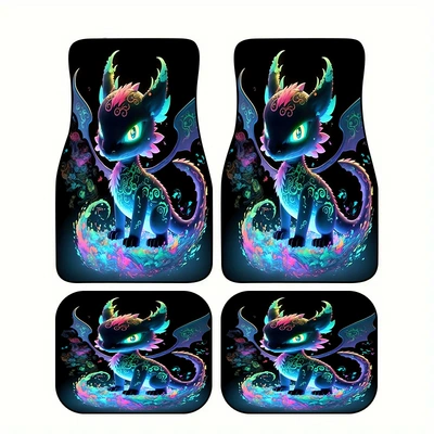 Jit Urgent Purchase of Upper Layer Protection Main Driver's Foot Mats for Cars, Cross-Border Temu Printed Wear-Resistant Universal Car Foot Mats (Universal Foot Pad) - style-one